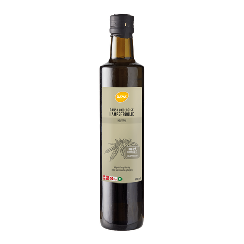 DAVA ekologisk hampafröolja neutral 250 el. 500 ml