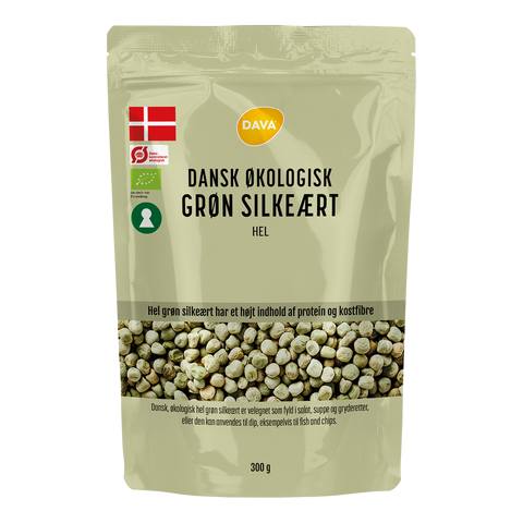 DAVA organic whole green snap pea