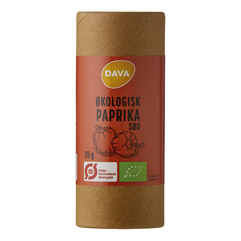 DAVA øko paprika, sød 35 g