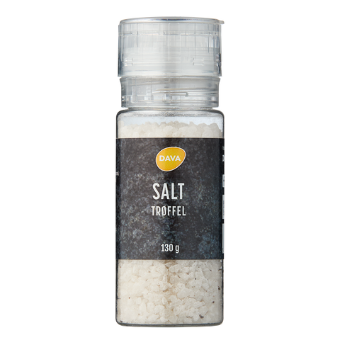 DAVA salt with truffle 130 g, grinder