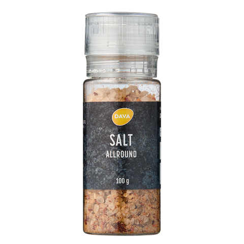 DAVA salt m. allround krydderi 100 g, kværn