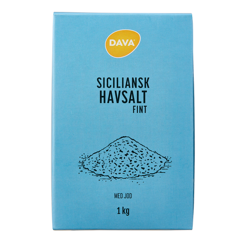 DAVA fint sicilianskt havssalt 1 kg