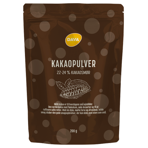 DAVA kakaopulver 22-24 % 200 g