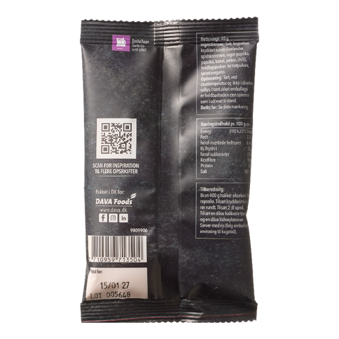 DAVA chili con carne spice mix 40 g