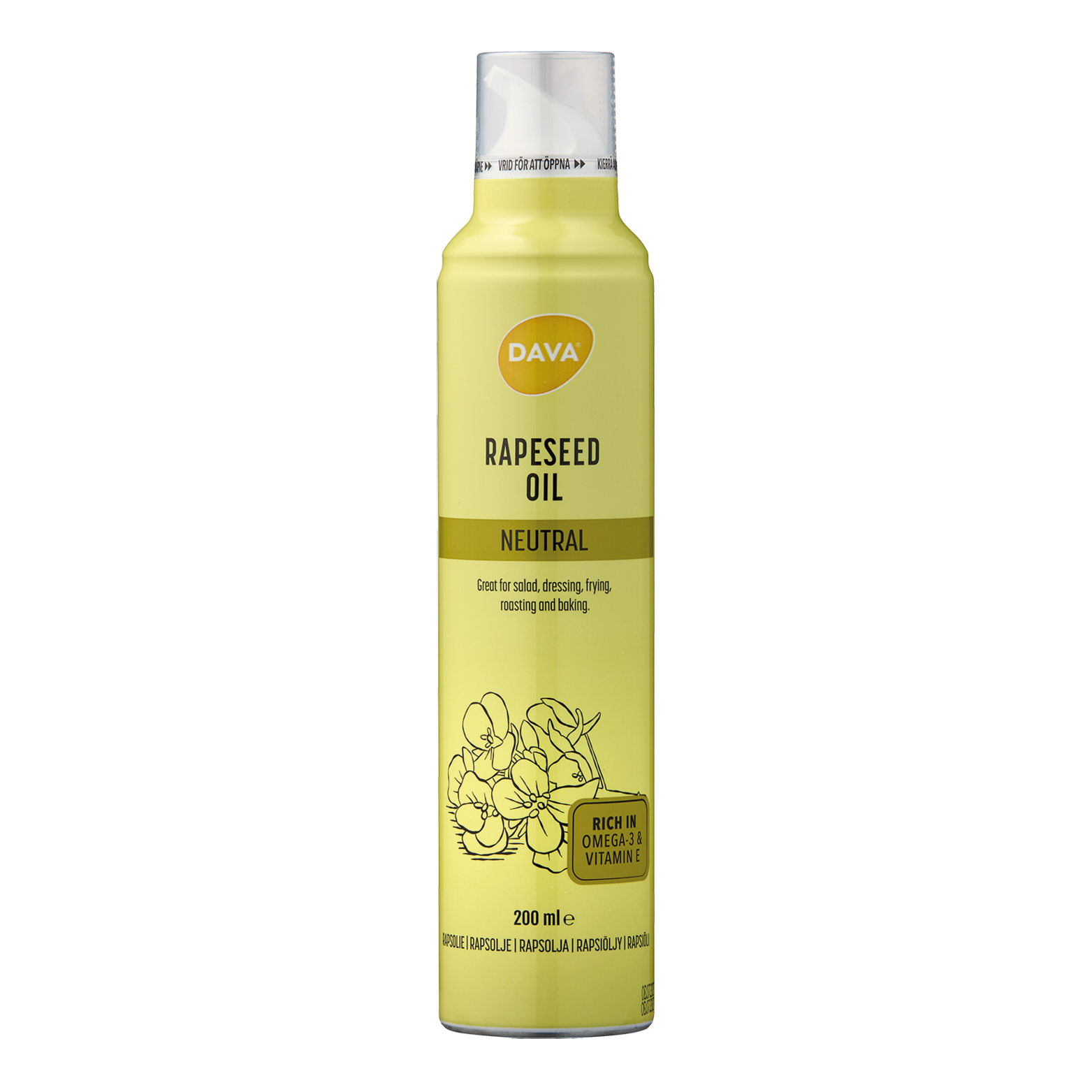DAVA Rapsöl Neutral 200 ml – DAVA Shop