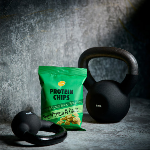 Protein chips snack