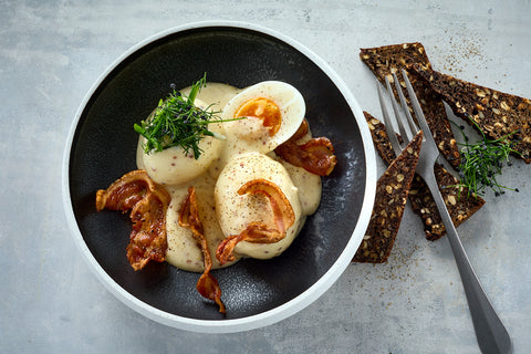 Skidne æg med bacon