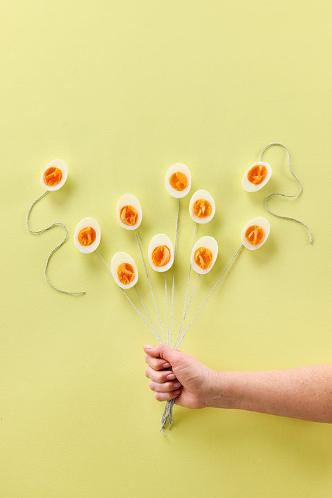 DIY: Lav din egen ballonbuket af kogte æg
