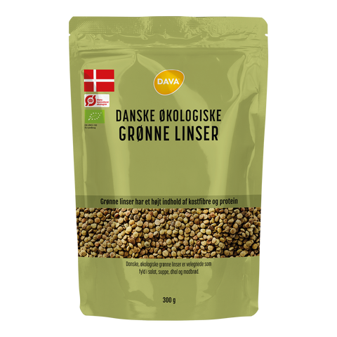 DAVA øko grønne linser 300 g