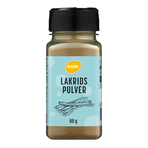 DAVA lakridspulver 60 g