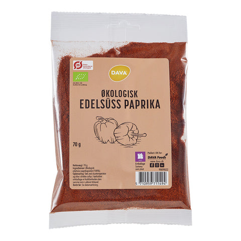 DAVA øko edelsüss paprika 70 g