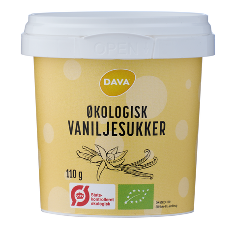 DAVA øko vaniljesukker 110 g