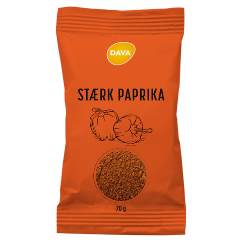 DAVA stærk paprika 70 g ps