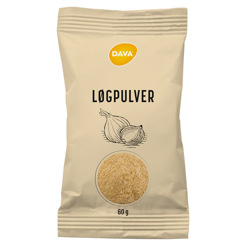 DAVA løgpulver 60 g ps