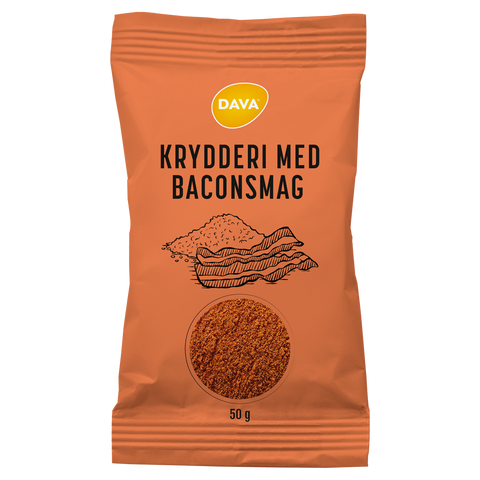 DAVA krydderi m. baconsmag 50 g ps