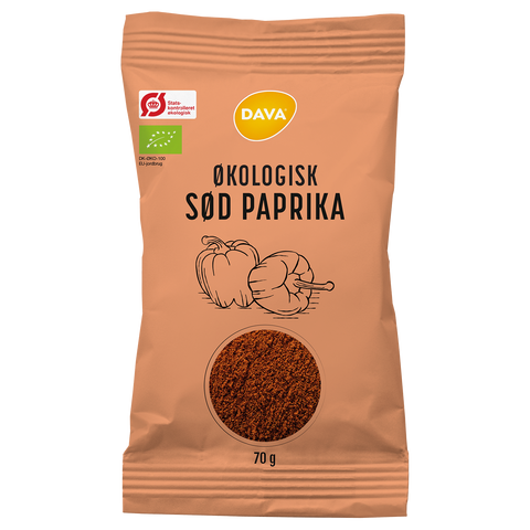 DAVA øko sød paprika 70 g ps