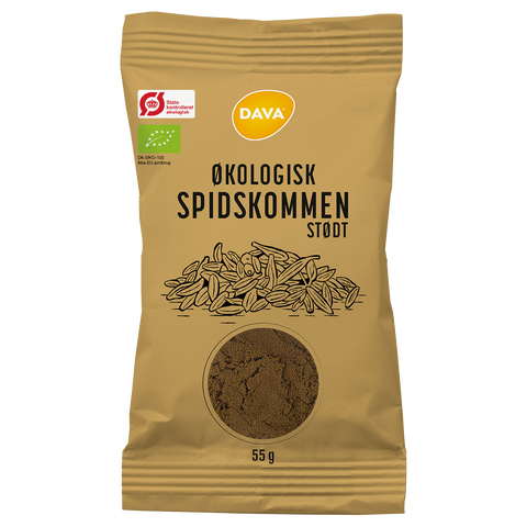 DAVA øko stødt spidskommen 55 g ps