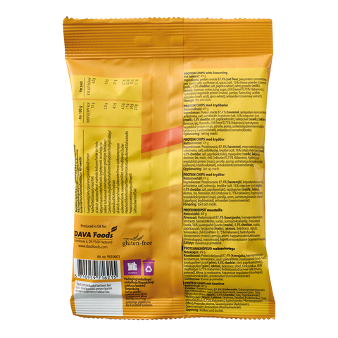 DAVA Protein Chips, Käse &amp; Chili 49 g