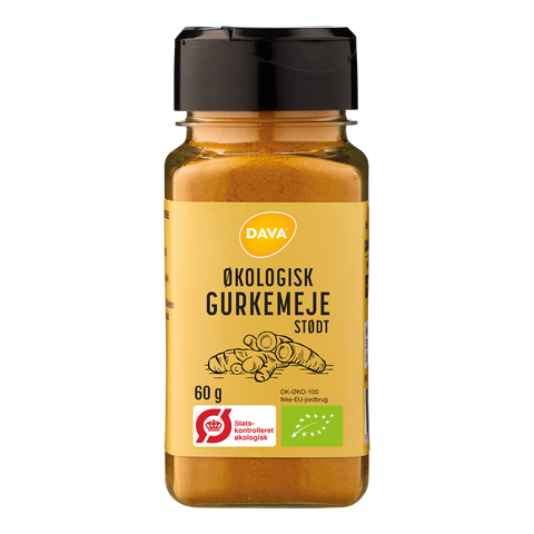 DAVA øko gurkemeje i plastikbøtte