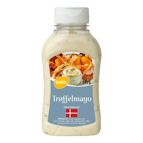DAVA økologisk trøffel mayonnaise i squeexze flaske