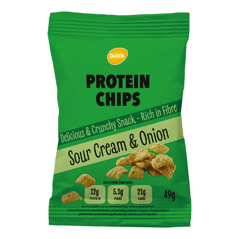 DAVA Protein Chips Sour Cream & Onion