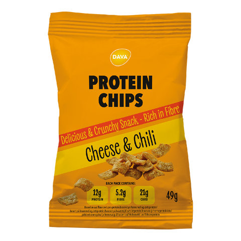 DAVA Protein Chips, Cheese & Chili 49 g