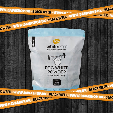 Spar 40 % på DAVA whitePRO æggehvidepulver