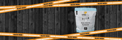 Spar 40 % på  DAVA whitePRO æggehvidepulver