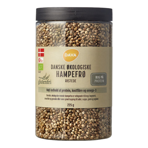 DAVA øko ristede hampefrø 225 g